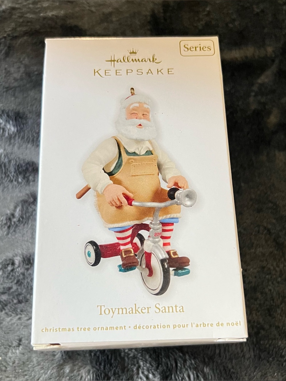 2011 Hallmark Toymaker Santa Keepsake Ornament Santa Bike Collectible Christmas